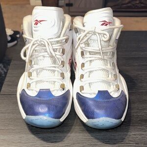 Reebok Men White and Navy Sneakers